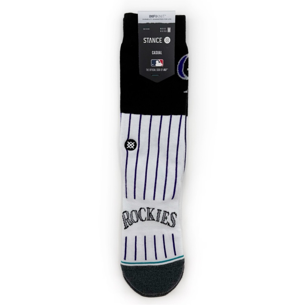 Stance Colorado Rockies Crew Socks Size Medium Mens Womens MLB Fan Gear Gift